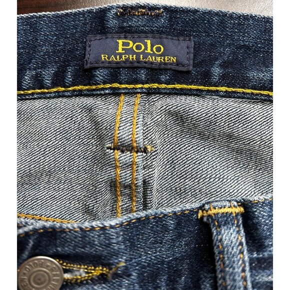 Polo Ralph Lauren Men's Varick Slim Straight Jeans Classic Indigo Wash Sz 36 x 3 - Picture 4 of 11